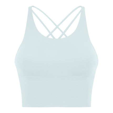 Sports bras for women, straps cross back sports underwear yoga wear women's sexy backless fitness bra padded bra