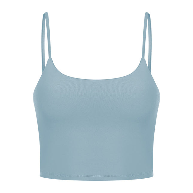Sports Bras for Womens Workout Yoga Tank Top Women with Chest Pad Fitness Top Half Small Suspender Yoga Clothing