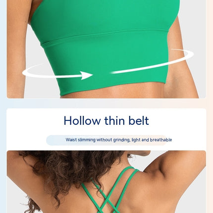 Sports bras for women, straps cross back sports underwear yoga wear women's sexy backless fitness bra padded bra