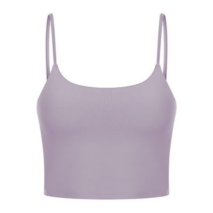 Sports Bras for Womens Workout Yoga Tank Top Women with Chest Pad Fitness Top Half Small Suspender Yoga Clothing