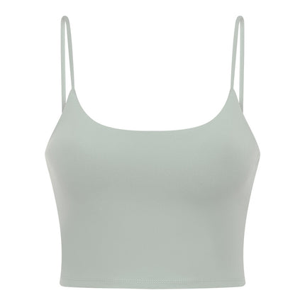 Sports Bras for Womens Workout Yoga Tank Top Women with Chest Pad Fitness Top Half Small Suspender Yoga Clothing
