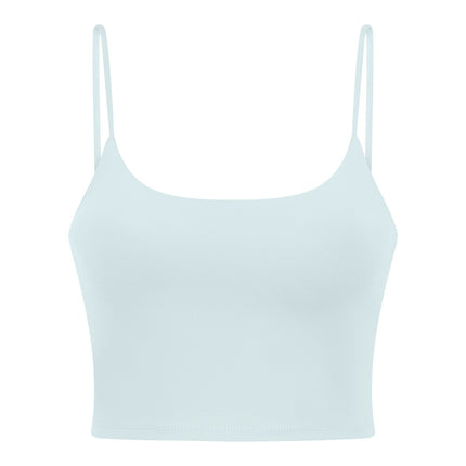 Sports Bras for Womens Workout Yoga Tank Top Women with Chest Pad Fitness Top Half Small Suspender Yoga Clothing   1