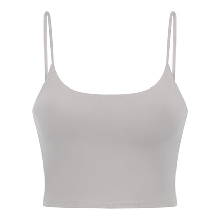 Sports Bras for Womens Workout Yoga Tank Top Women with Chest Pad Fitness Top Half Small Suspender Yoga Clothing   1