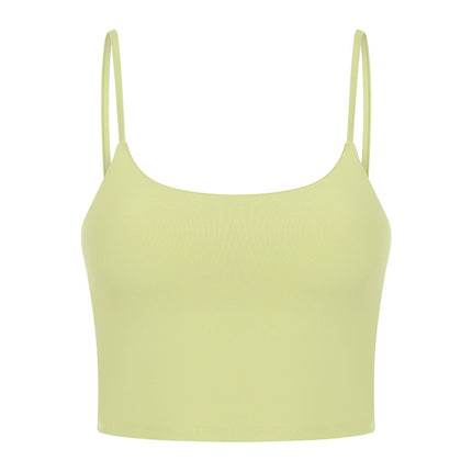Sports Bras for Womens Workout Yoga Tank Top Women with Chest Pad Fitness Top Half Small Suspender Yoga Clothing