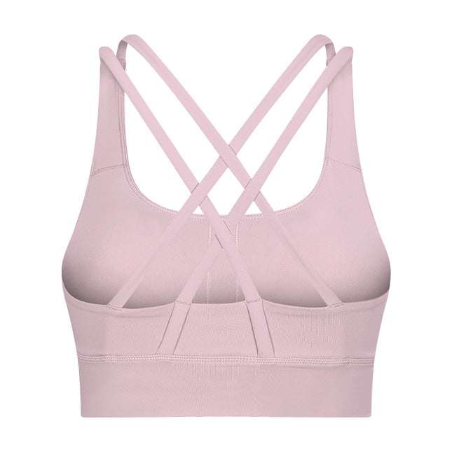 Women's Sports Bra running sports underwear female cross beauty back gathered running yoga fitness BRA bra