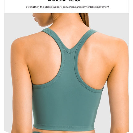 Ladies shockproof running high intensity fitness sports bra Yoga undershirt with bra pads female sports underwear
