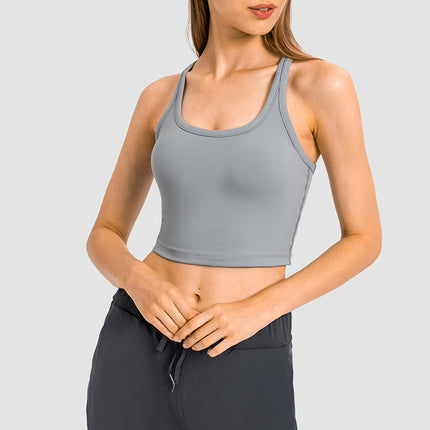 Ladies shockproof running high intensity fitness sports bra Yoga undershirt with bra pads female sports underwear