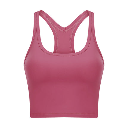 Ladies shockproof running high intensity fitness sports bra Yoga undershirt with bra pads female sports underwear