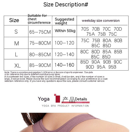Anti-shock gathered large size running yoga fitness sports bra hollow back front zipper sports underwear female
