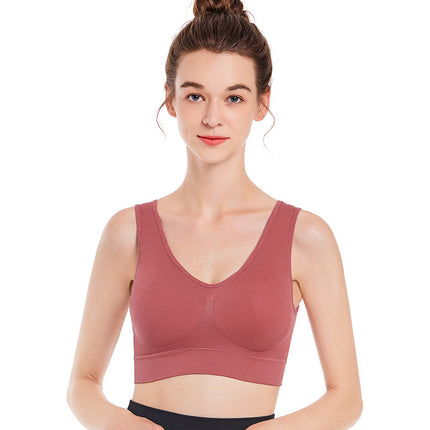 Women's Sports Bra Non-Steel Ring Comfortable Breathable Underwear Sleeping Bra Non-marking Bra 1