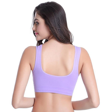 Women's Sports Bra Non-Steel Ring Comfortable Breathable Underwear Sleeping Bra Non-marking Bra 1
