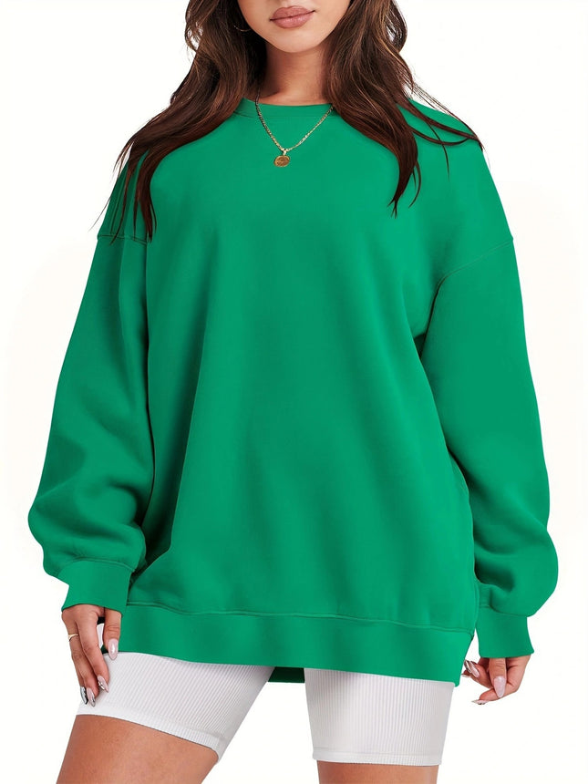 Women's Oversized Sweatshirt Sweatshirt Long Sleeve Top Women's Oversized Sweatshirt Round Neck Loose Sweatshirt Casual Pullover
