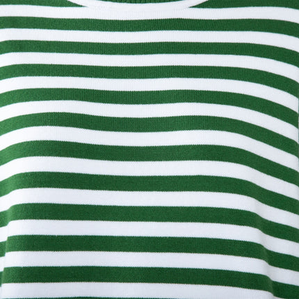 Crew Neck Sweaters for Women Striped Sweater Long Sleeve Lightweight Pullover Knit Tops for Spring Fall