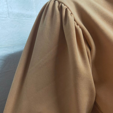 Women's two-piece suit Elegant lantern sleeve casual round neck blouse shirt high waist loose wide-legged pants suit