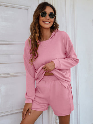Women's Jogger Pants Set 2 Piece Crew Neck Sweatshirt w/ Side Split Hoodie Women's Sweatshirt Shorts Women's Sets Travel Autumn