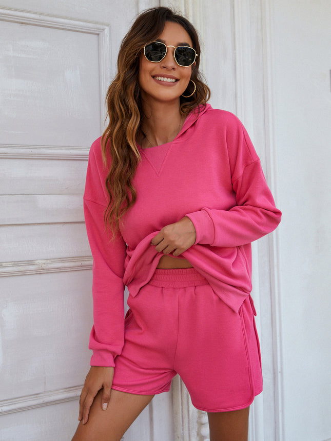 Women's Jogger Pants Set 2 Piece Crew Neck Sweatshirt w/ Side Split Hoodie Women's Sweatshirt Shorts Women's Sets Travel Autumn