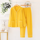 X2133 Lemon Yellow Female Cardigan Double Long (Cotton Prades)