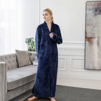 Facecloth robe couple thickened and lengthened and fattened nightgown men and women