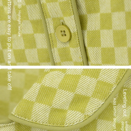 New Long Sleeved Pure Cotton Pajamas Man's and Women's Brushed Woven Plaid Pajamas Spring And Autumn Home Set
