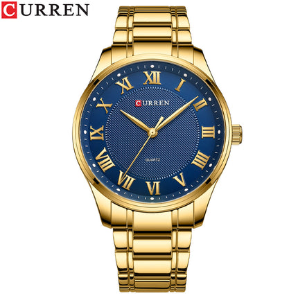 Men's Watches With Stainless Steel And Metal Casual Waterproof Quartz Watch, Date In Hands Watch for Men