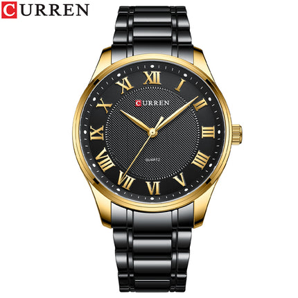 Men's Watches With Stainless Steel And Metal Casual Waterproof Quartz Watch, Date In Hands Watch for Men