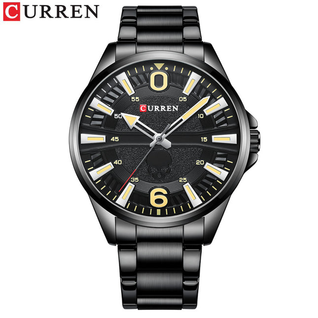Mens Watches Fashion Waterproof Stainless Steel Analogue Quartz Watch Leisure Wrist Watch for Men