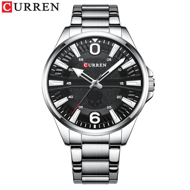Mens Watches Fashion Waterproof Stainless Steel Analogue Quartz Watch Leisure Wrist Watch for Men