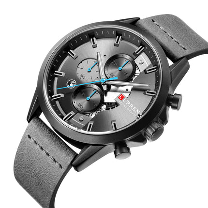 Men's Watches Leather Strap Watches Classic Waterproof Business Leisure Date Analog Quartz Watch for Men
