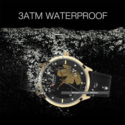 Women'S Fashion Watches Casual Waterproof Quartz Watches dermis Band Wrist Watch Luxury Watch Of Women