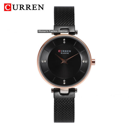 Women's Fashion Watches Ladies Quartz Watches Stainless Steel Band Wrist Watch Women Waterproof Leisure Watches