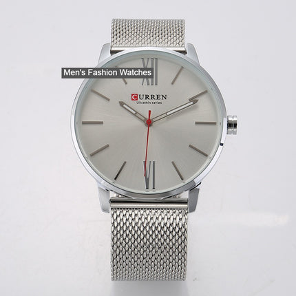 Men's Watches,Fashion Quartz Movement Wrist Watch,Analog Waterproof and Stainless Steel Strap Watch ,Leisure Business Watch for Men