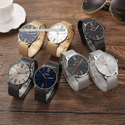 Men's Watches,Fashion Quartz Movement Wrist Watch,Analog Waterproof and Stainless Steel Strap Watch ,Leisure Business Watch for Men