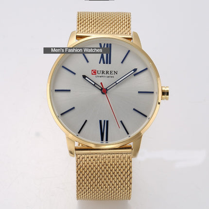 Men's Watches,Fashion Quartz Movement Wrist Watch,Analog Waterproof and Stainless Steel Strap Watch ,Leisure Business Watch for Men
