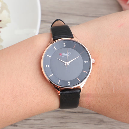 Women's Watch Genuine Leather Strap Watches for Women Fashion Casual Watch for Ladies Wrists Waterproof Quartz Wristwatches