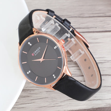 Women's Watch Genuine Leather Strap Watches for Women Fashion Casual Watch for Ladies Wrists Waterproof Quartz Wristwatches