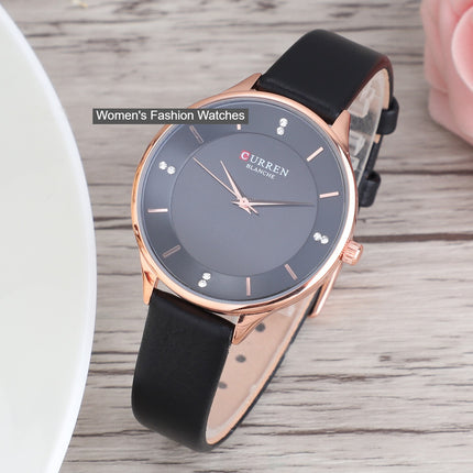 Women's Watch Genuine Leather Strap Watches for Women Fashion Casual Watch for Ladies Wrists Waterproof Quartz Wristwatches