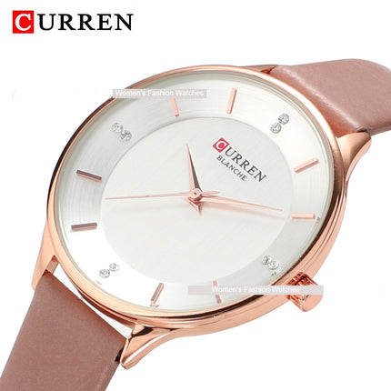 Women's Watch Genuine Leather Strap Watches for Women Fashion Casual Watch for Ladies Wrists Waterproof Quartz Wristwatches