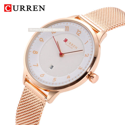 Women Watch Classic Stainless Steel Waterproof Calendar Quartz Analog Watch Fashion Ladies Wrist Watches