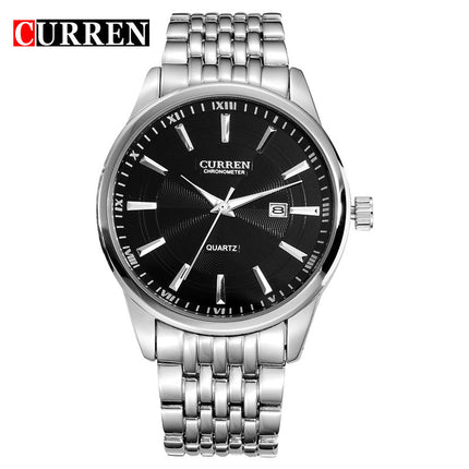 Men's Analog Digital Watches Waterproof Calendar Quartz Watch for Men Business Fashion Stainless Steel Wristwatch