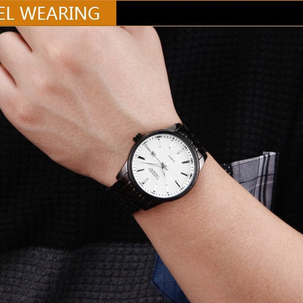Men's Analog Digital Watches Waterproof Calendar Quartz Watch for Men Business Fashion Stainless Steel Wristwatch