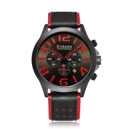 Stylish Wrist Watch for Men, Perfect Quartz Movement, Waterproof Analog Sport Watches with Calendar Men's Watches