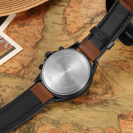 Stylish Wrist Watch for Men, Perfect Quartz Movement, Waterproof Analog Sport Watches with Calendar Men's Watches