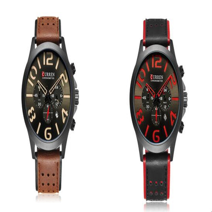Stylish Wrist Watch for Men, Perfect Quartz Movement, Waterproof Analog Sport Watches with Calendar Men's Watches