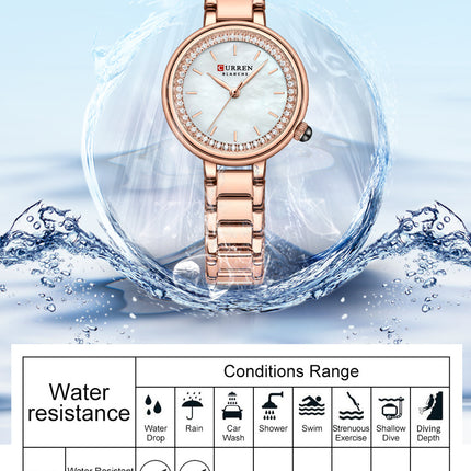 Women's Watches Fashion Casual Waterproof Stainless Steel Watch for Women  Movement Quartz Analog Watch