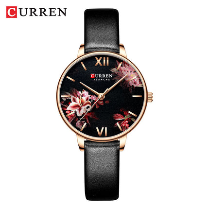 Women's Watches Quartz Analog Leather Strap Watch Waterproof Quartz Movement Watch for Women