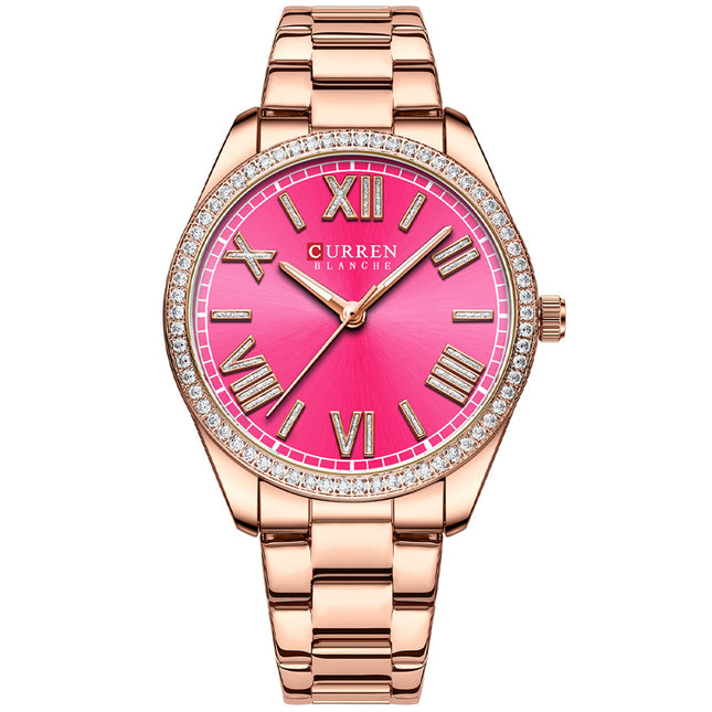 Women's Watches Fashion Women Watches Stainless Steel Band Waterproof Quartz Watch for Women
