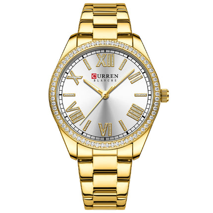 Women's Watches Fashion Women Watches Stainless Steel Band Waterproof Quartz Watch for Women