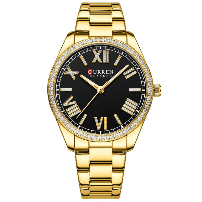 Women's Watches Fashion Women Watches Stainless Steel Band Waterproof Quartz Watch for Women