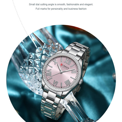 Women's Watches Fashion Women Watches Stainless Steel Band Waterproof Quartz Watch for Women