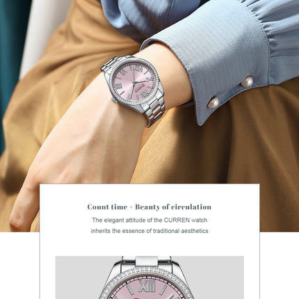 Women's Watches Fashion Women Watches Stainless Steel Band Waterproof Quartz Watch for Women